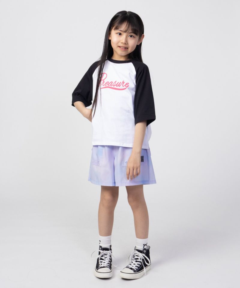 NAVY  ルーズシルエットラグラン配色Tシャツ キッズ メール便 対応商品商品画像-14