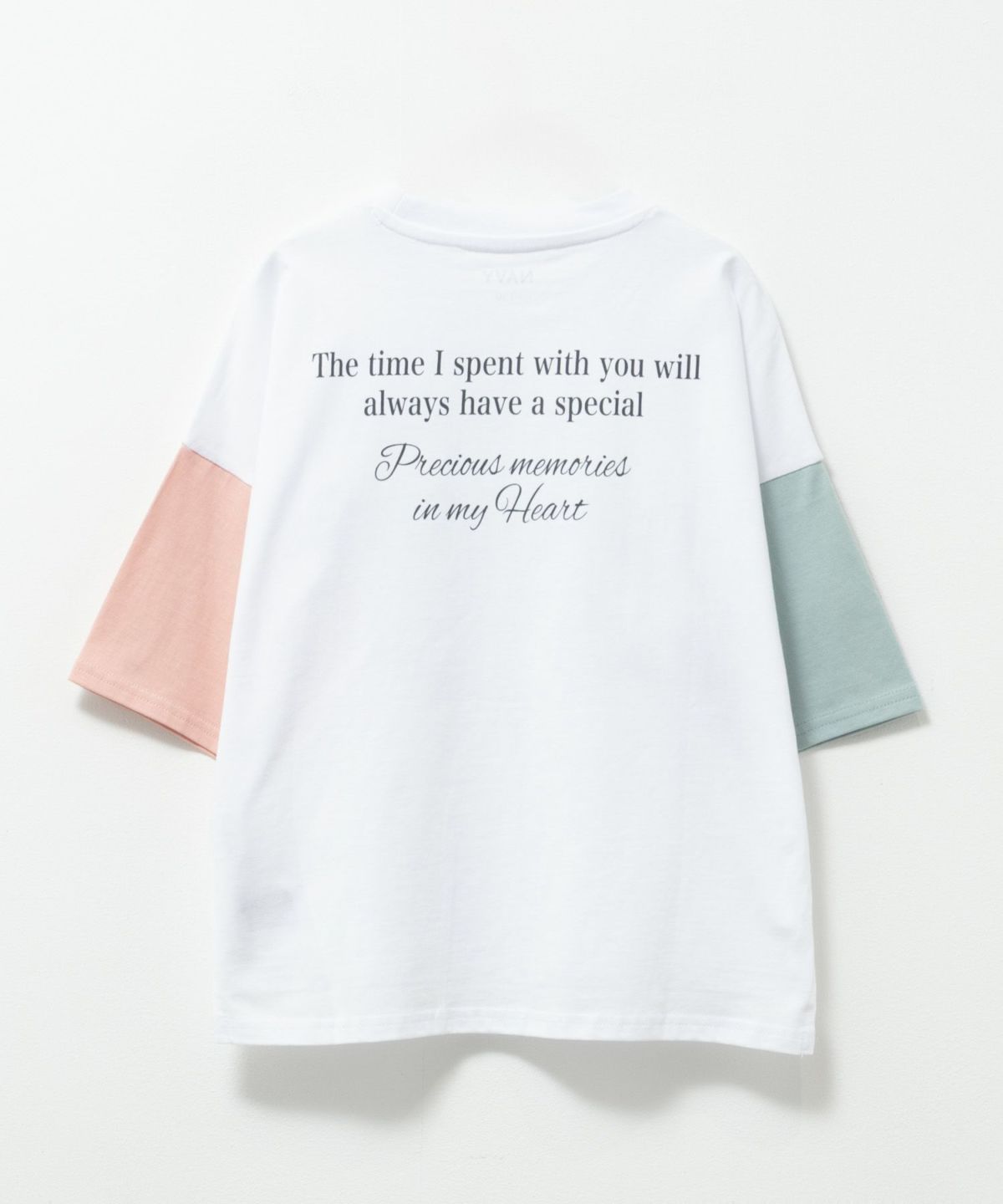 NAVY ルーズシルエット西海岸系配色Tシャツ キッズ ネコポス 対応商品