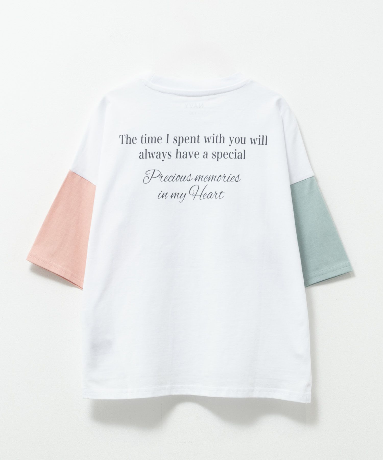 NAVY  ルーズシルエット西海岸系配色Tシャツ キッズ メール便 対応商品商品サムネイル-6