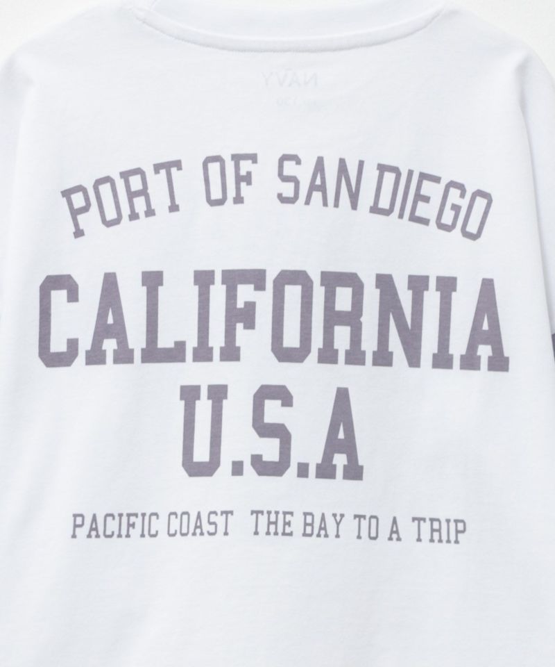 NAVY  ルーズシルエット西海岸系配色Tシャツ キッズ メール便 対応商品商品画像-8