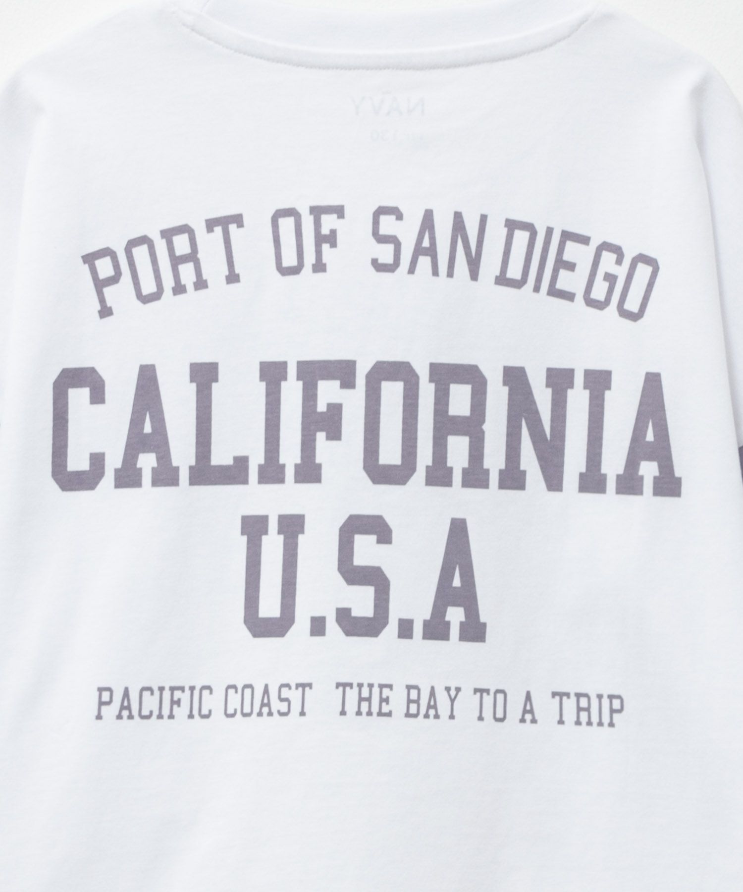 NAVY  ルーズシルエット西海岸系配色Tシャツ キッズ メール便 対応商品商品画像-8