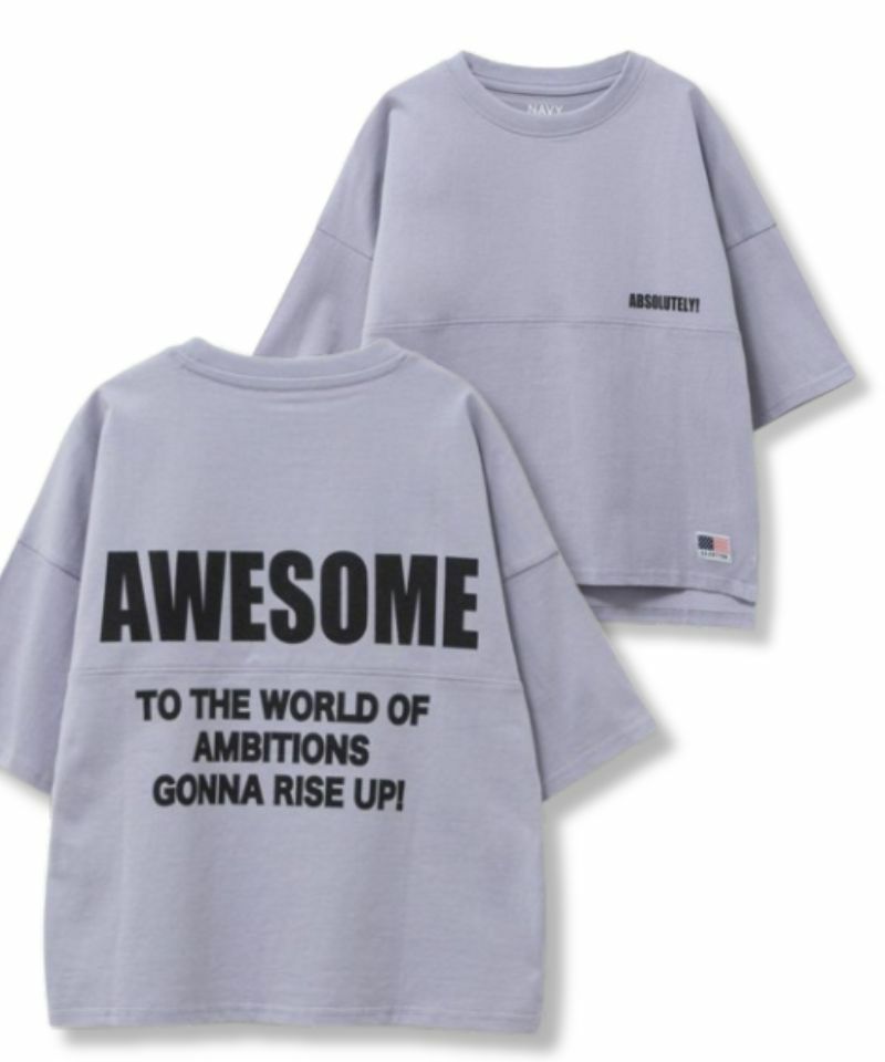 NAVY ルーズシルエットストリート切替Tシャツ キッズ メール便 対応商品商品画像-3