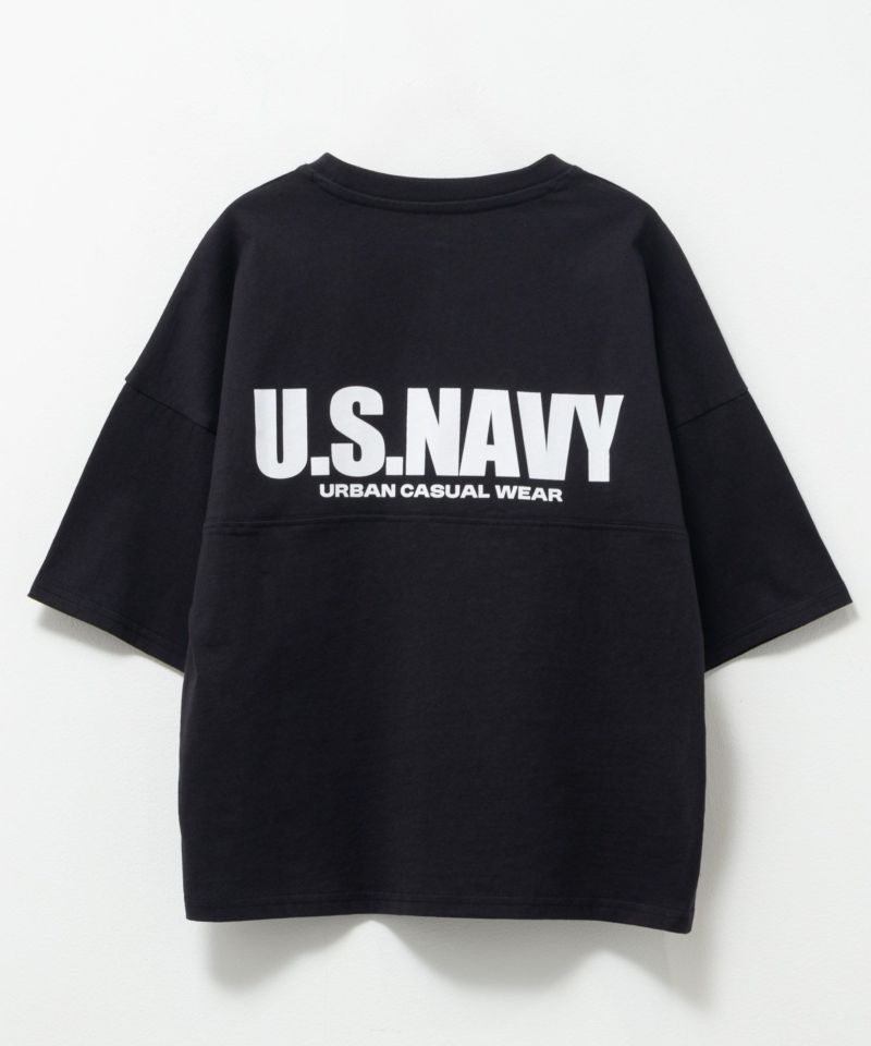 NAVY ルーズシルエットストリート切替Tシャツ キッズ メール便 対応商品商品画像-6