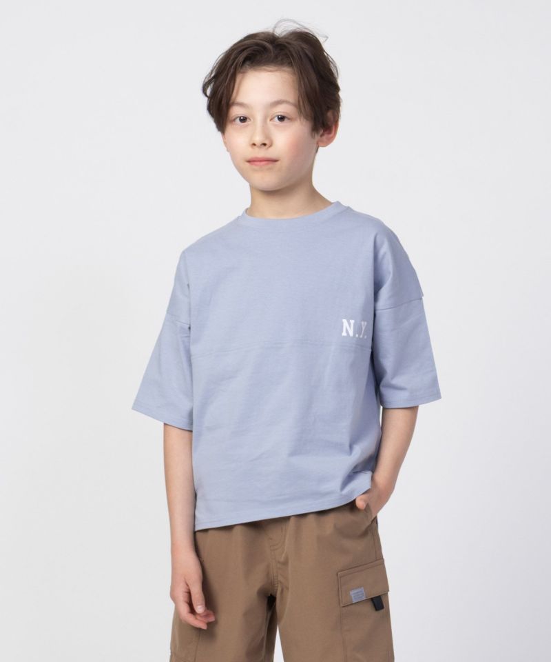 NAVY ルーズシルエットストリート切替Tシャツ キッズ メール便 対応商品商品画像-23