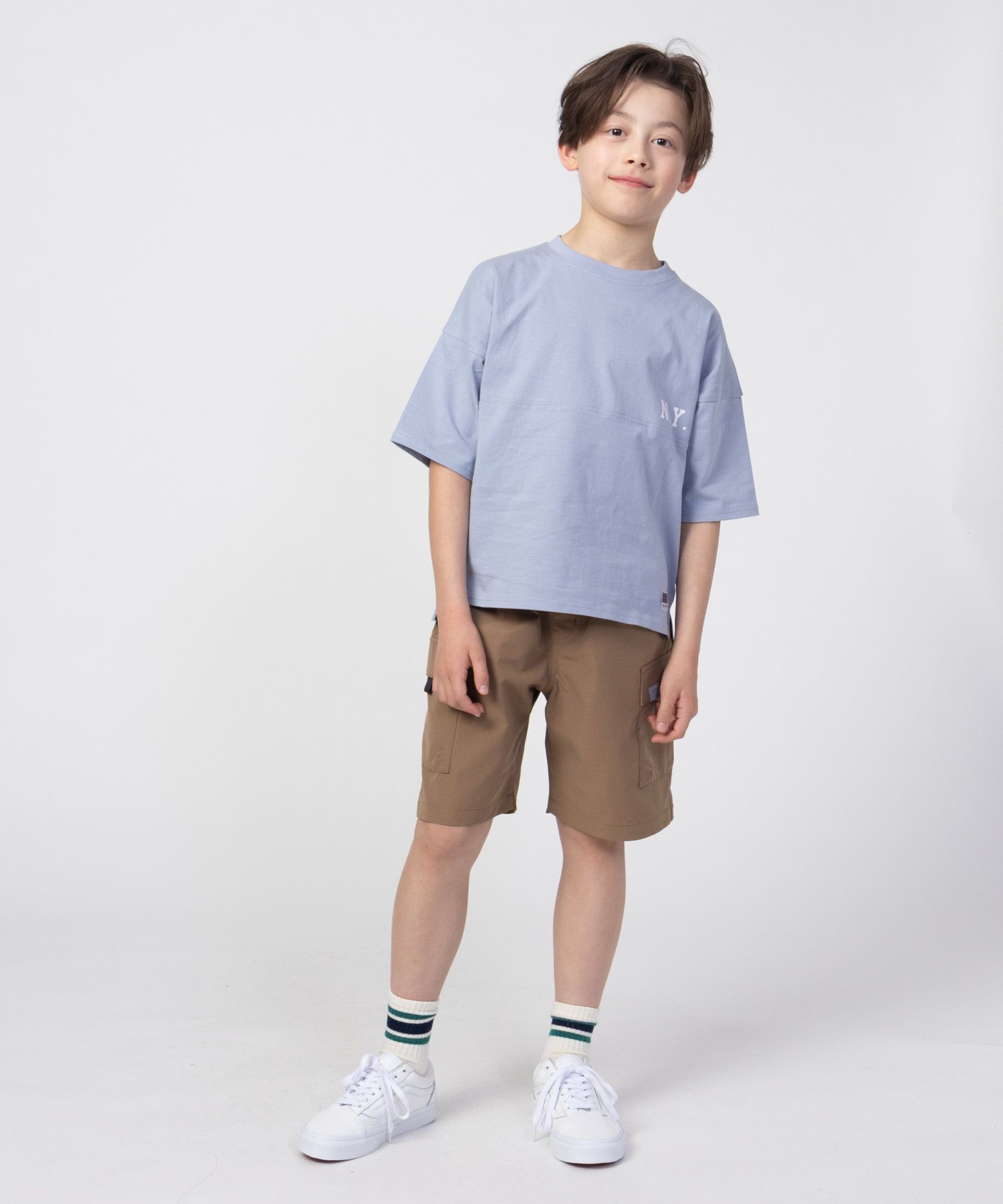 NAVY  ルーズシルエットストリート切替Tシャツ キッズ メール便 対応商品商品サムネイル-27