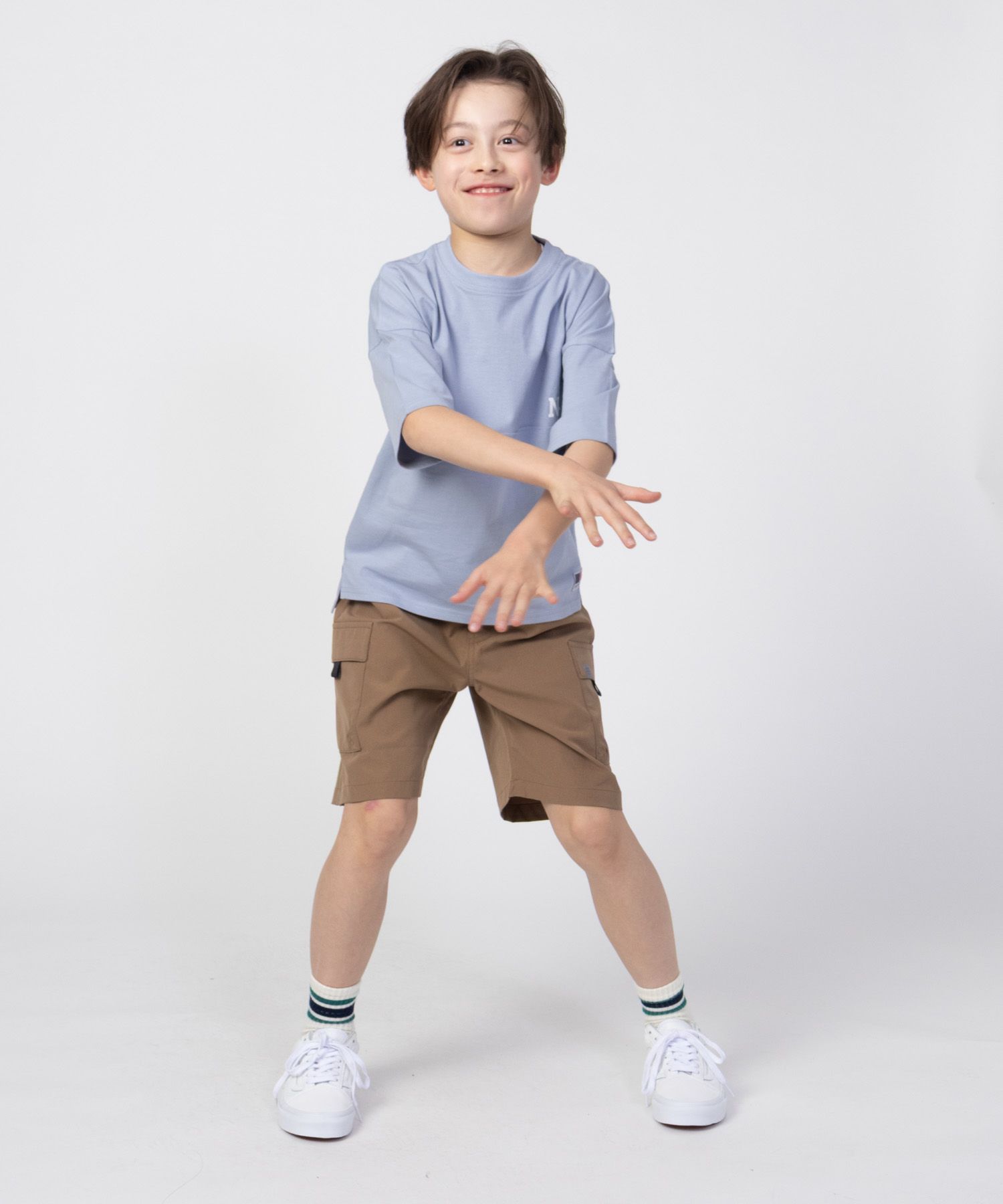 NAVY  ルーズシルエットストリート切替Tシャツ キッズ メール便 対応商品商品サムネイル-29