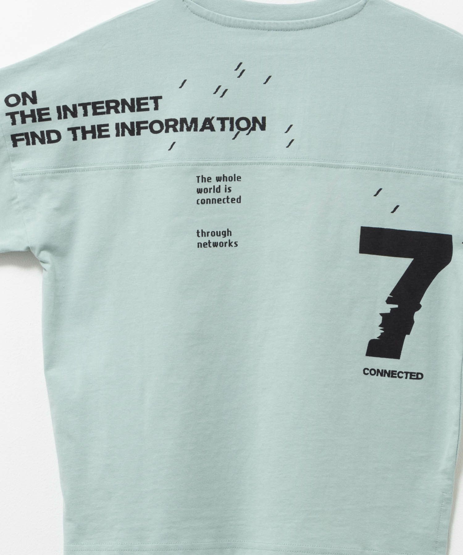 NAVY ルーズシルエットストリート切替Tシャツ キッズ メール便 対応商品商品画像-8