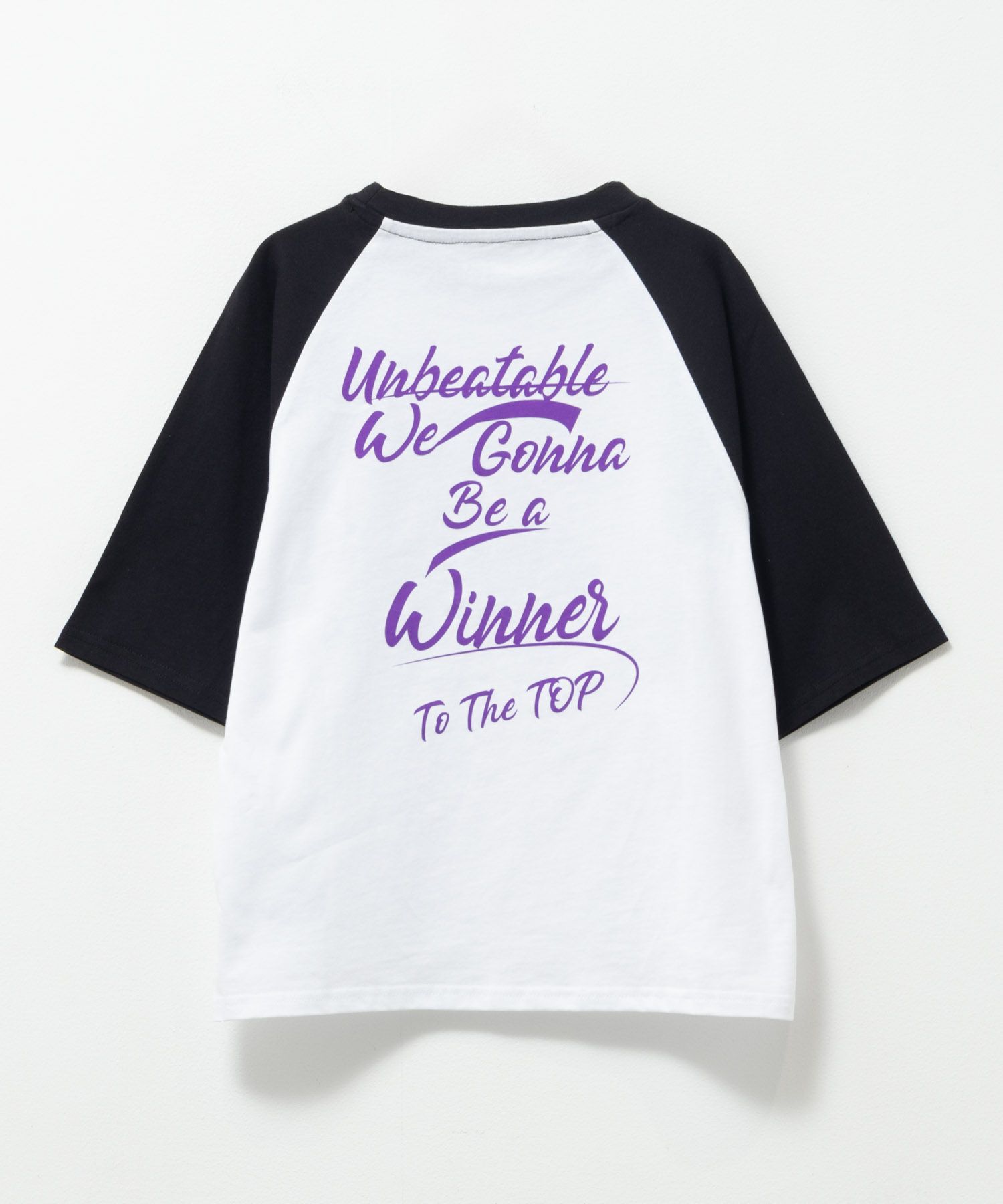 NAVY  ルーズシルエット五分袖ラグランTシャツ キッズ メール便 対応商品商品画像-3