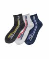 FILA クォーターソックス サイドライン 3足組 メンズ