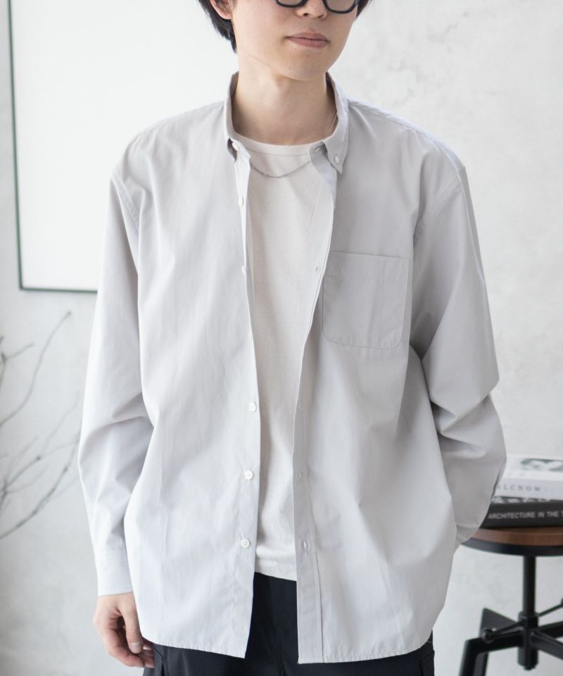 NAVY ブロードボタンダウンシャツ メンズ商品画像-2