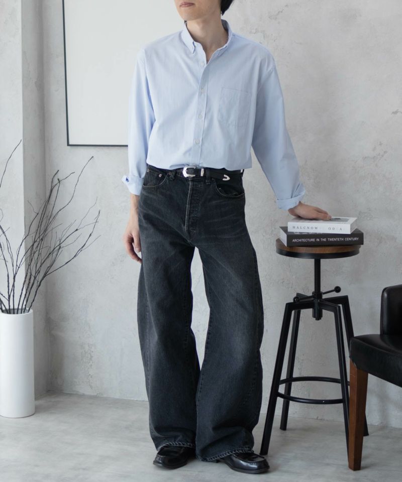 NAVY  ブロードボタンダウンシャツ メンズ商品画像-21