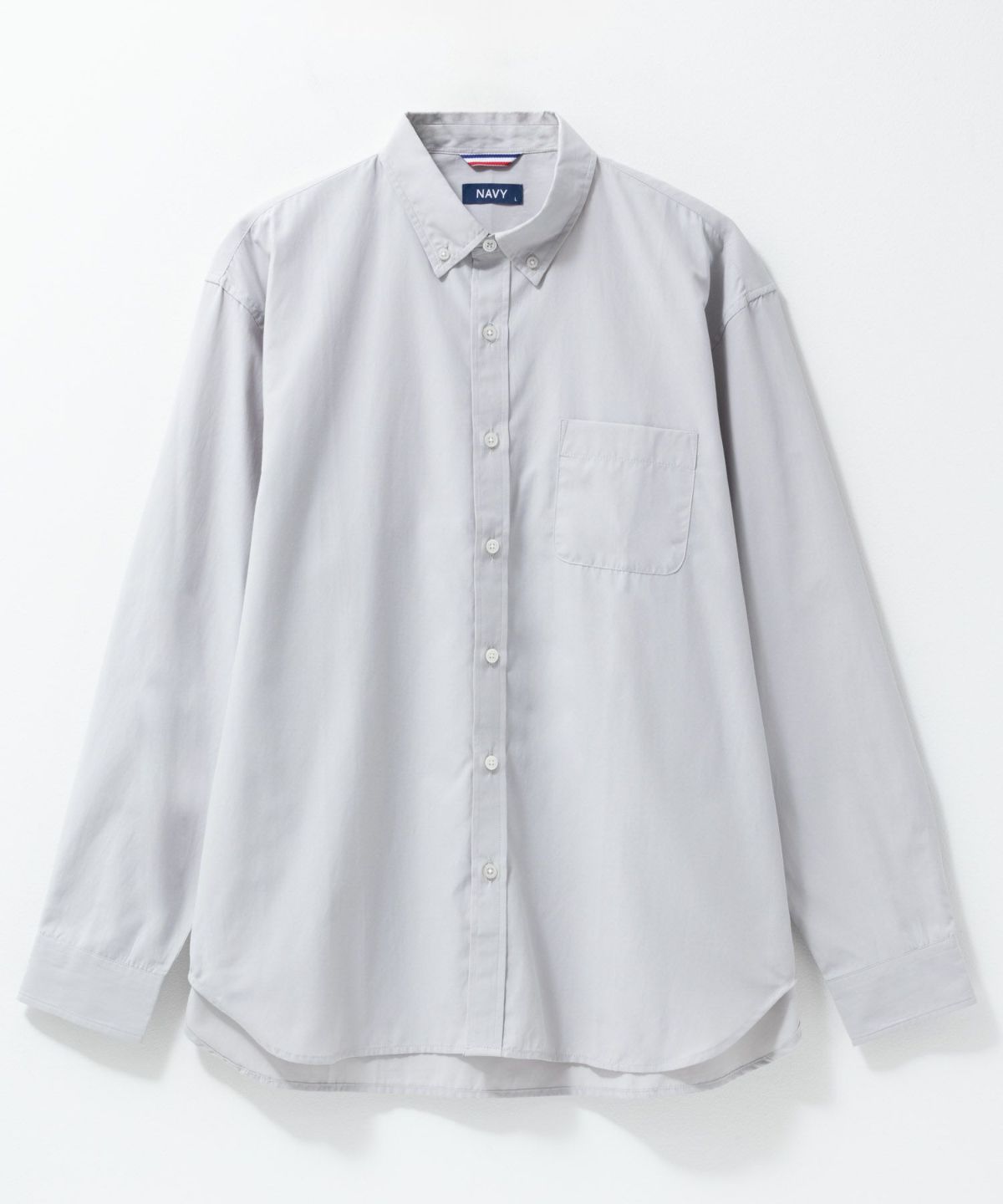 NAVY ブロードボタンダウンシャツ メンズ