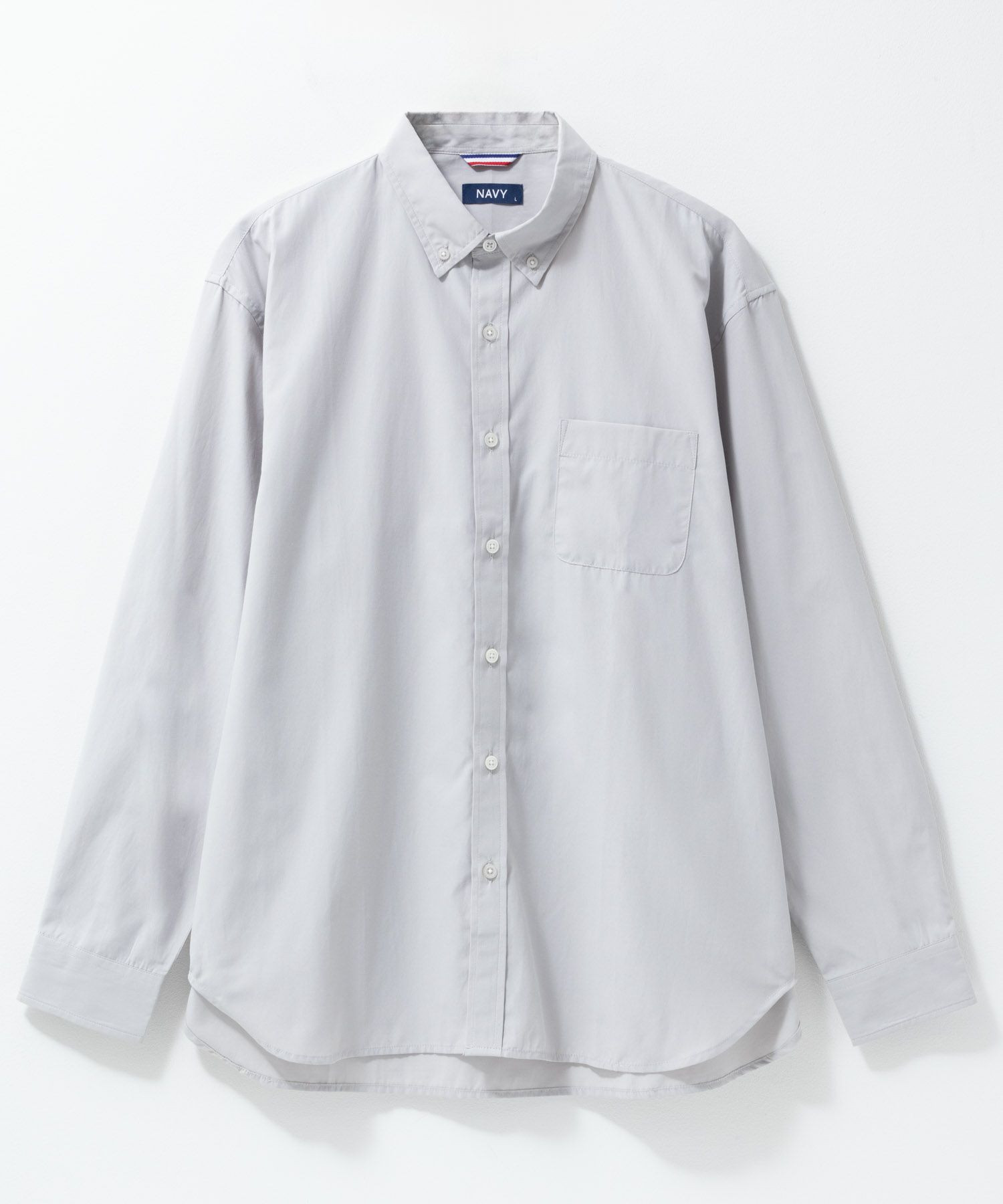 NAVY ブロードボタンダウンシャツ メンズ