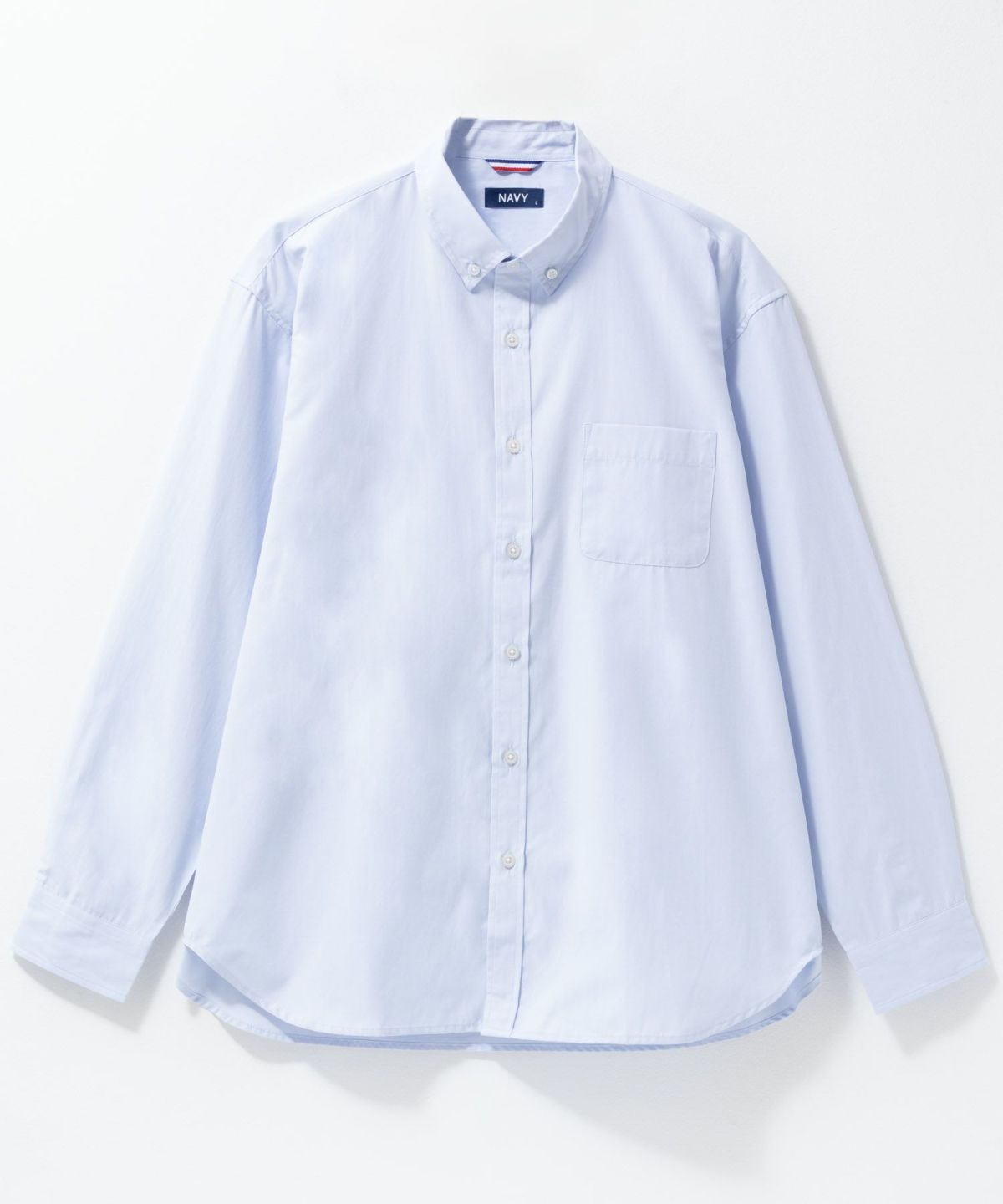 NAVY ブロードボタンダウンシャツ メンズ