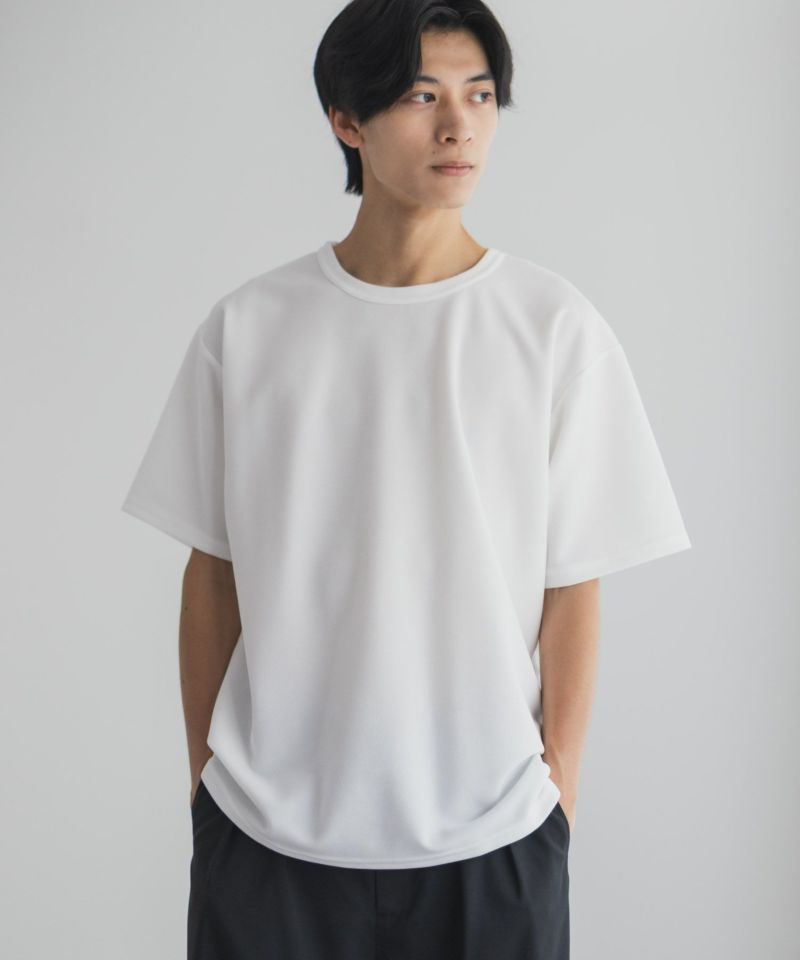 NAVY  カノコクルーネックTシャツ メンズ商品画像-1