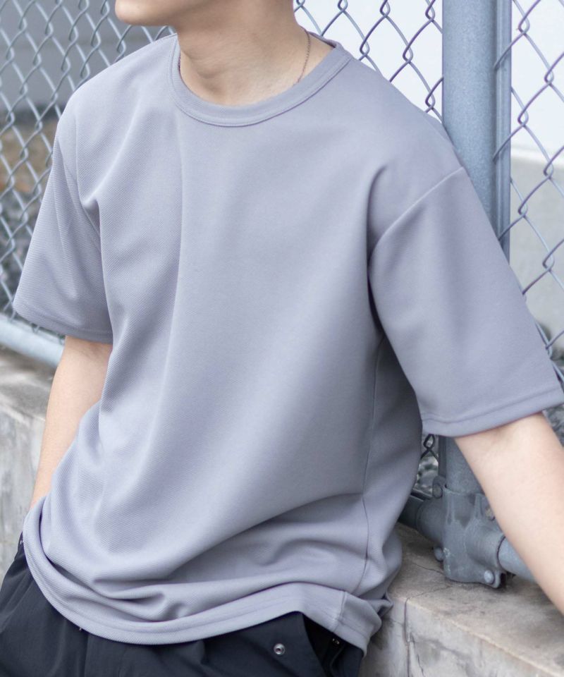 NAVY  カノコクルーネックTシャツ メンズ商品画像-2