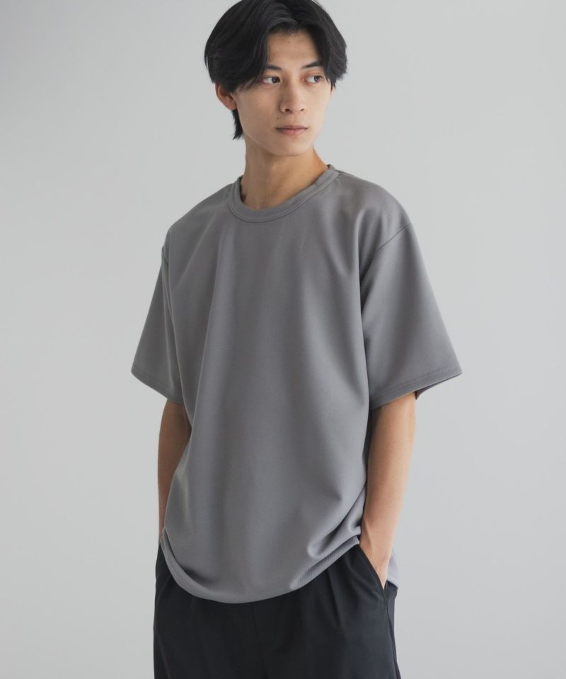 NAVY  カノコクルーネックTシャツ メンズ商品画像-2