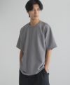 NAVY カノコクルーネックTシャツ メンズ