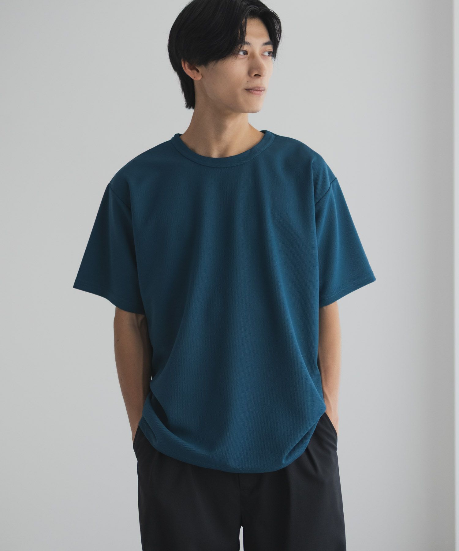 NAVY カノコクルーネックTシャツ メンズ商品画像-4