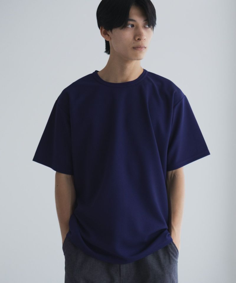NAVY  カノコクルーネックTシャツ メンズ商品画像-5