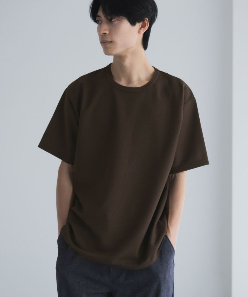 NAVY  カノコクルーネックTシャツ メンズ商品画像-7