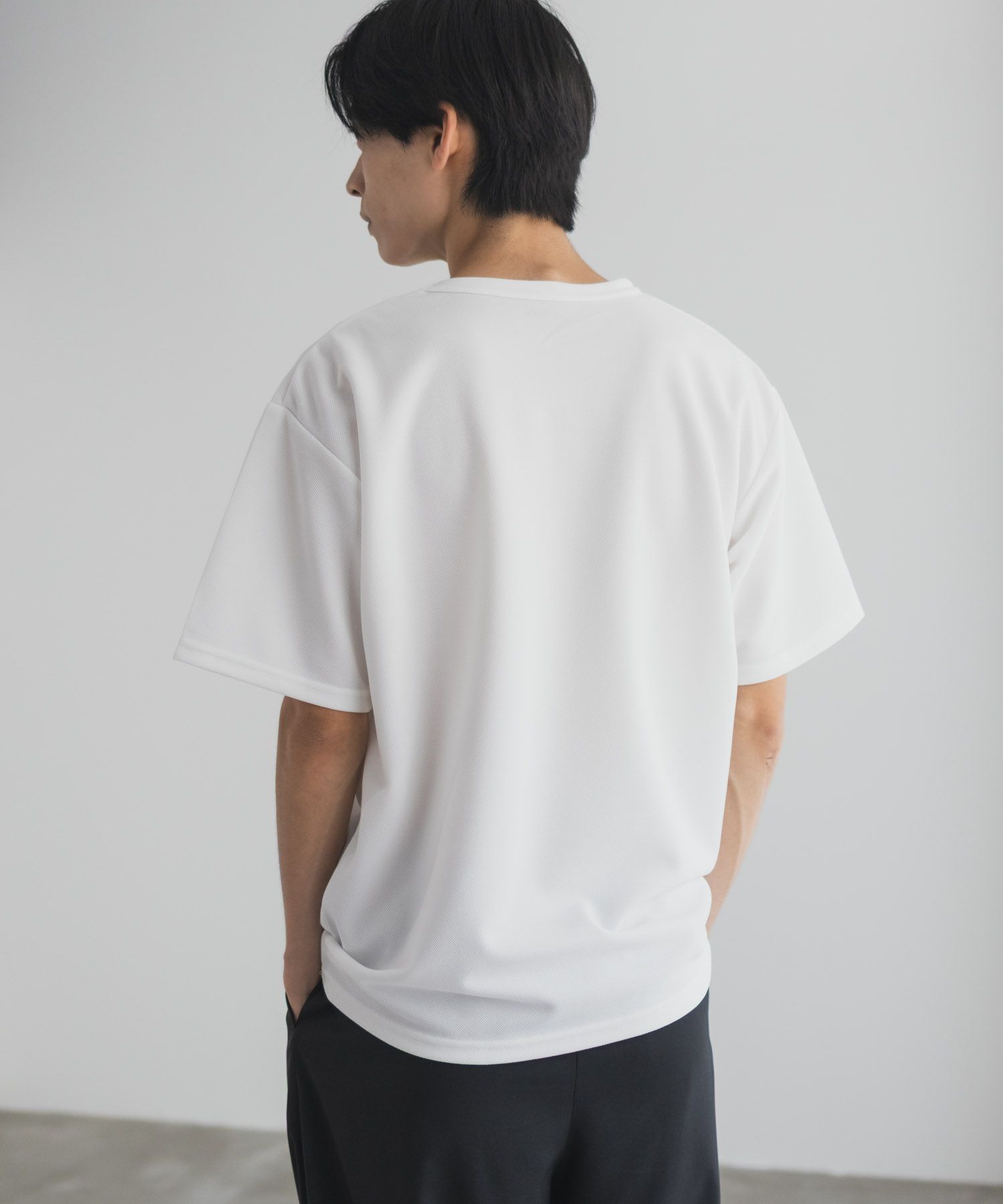 NAVY  カノコクルーネックTシャツ メンズ商品画像-10