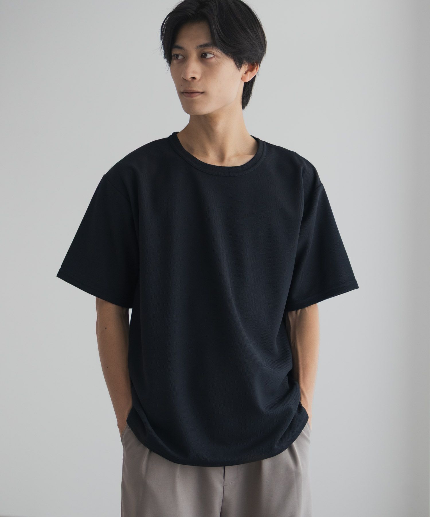 NAVY  カノコクルーネックTシャツ メンズ商品サムネイル-14