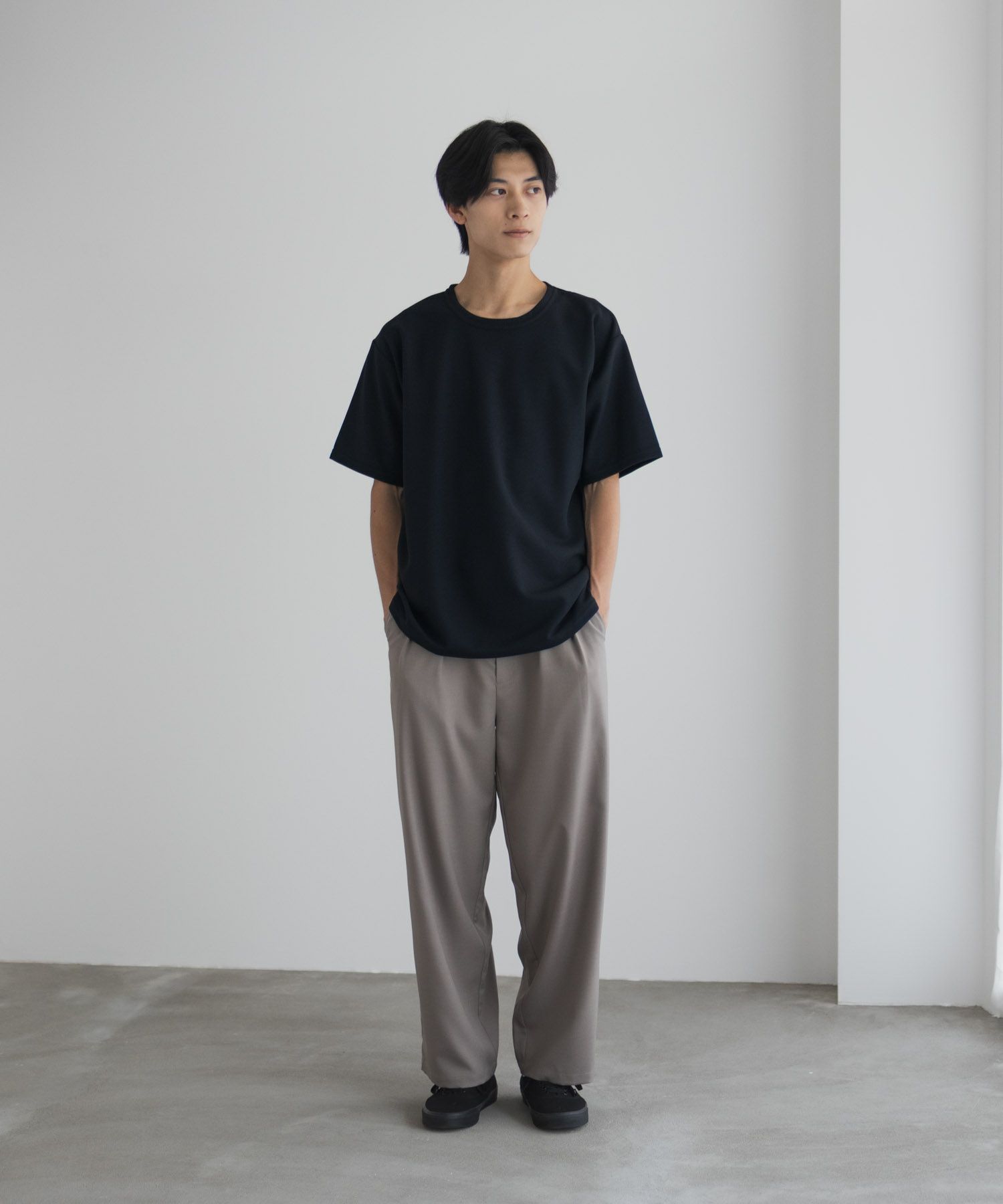 NAVY  カノコクルーネックTシャツ メンズ商品画像-15