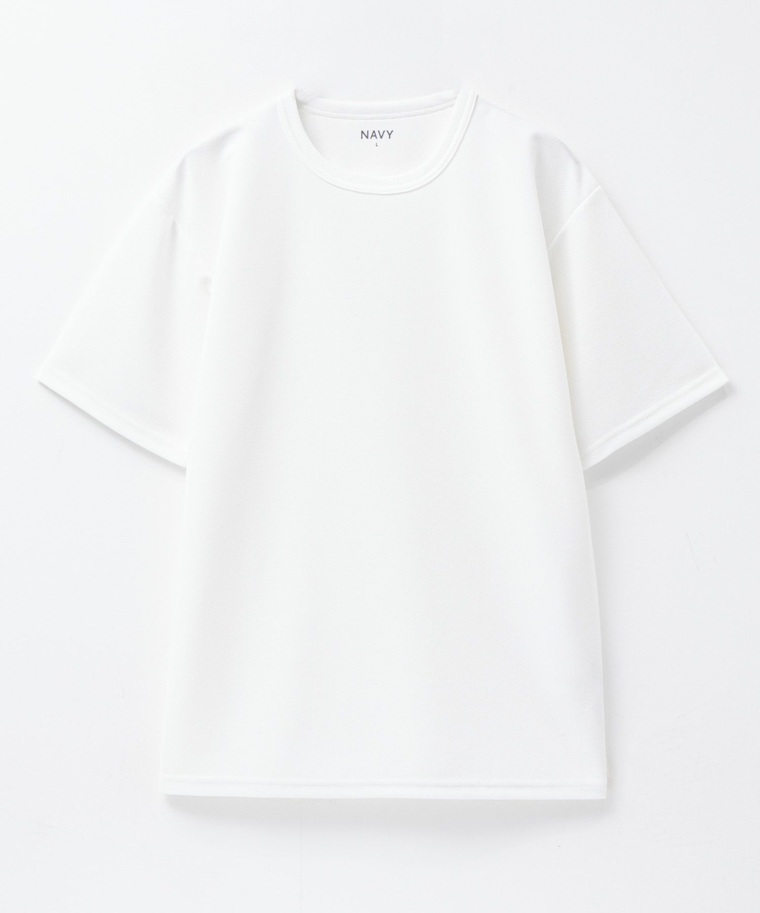 NAVY カノコクルーネックTシャツ メンズ
