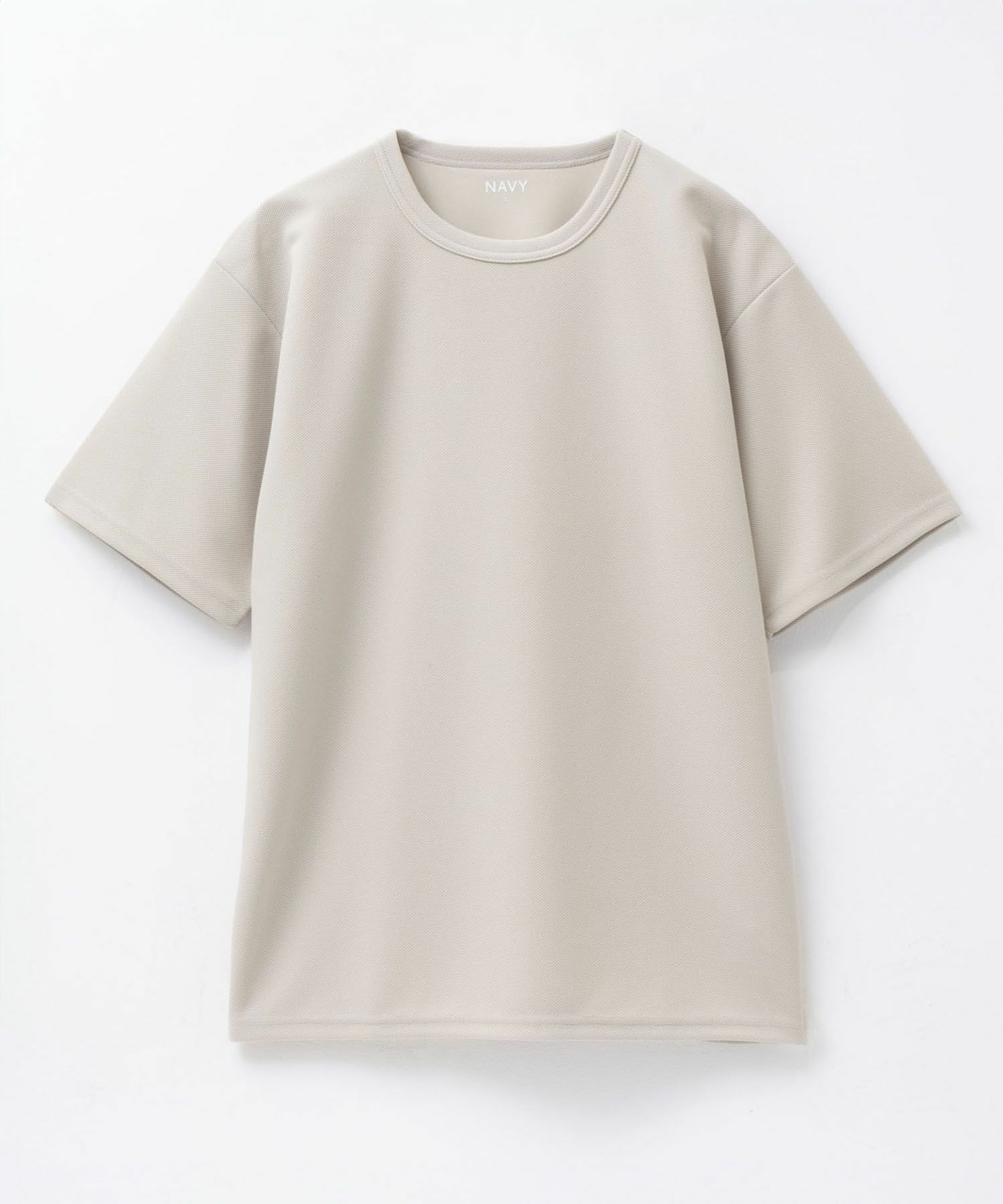 NAVY カノコクルーネックTシャツ メンズ