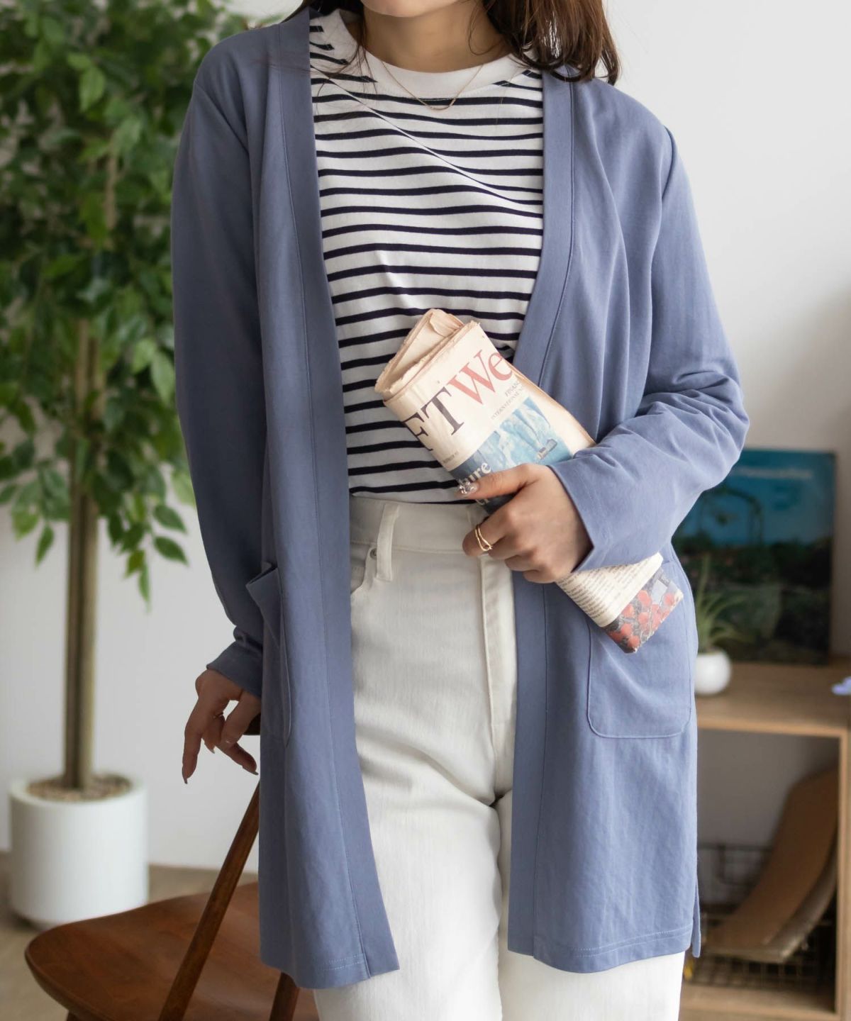 NAVY SARARI UVトッパーカーディガン レディース