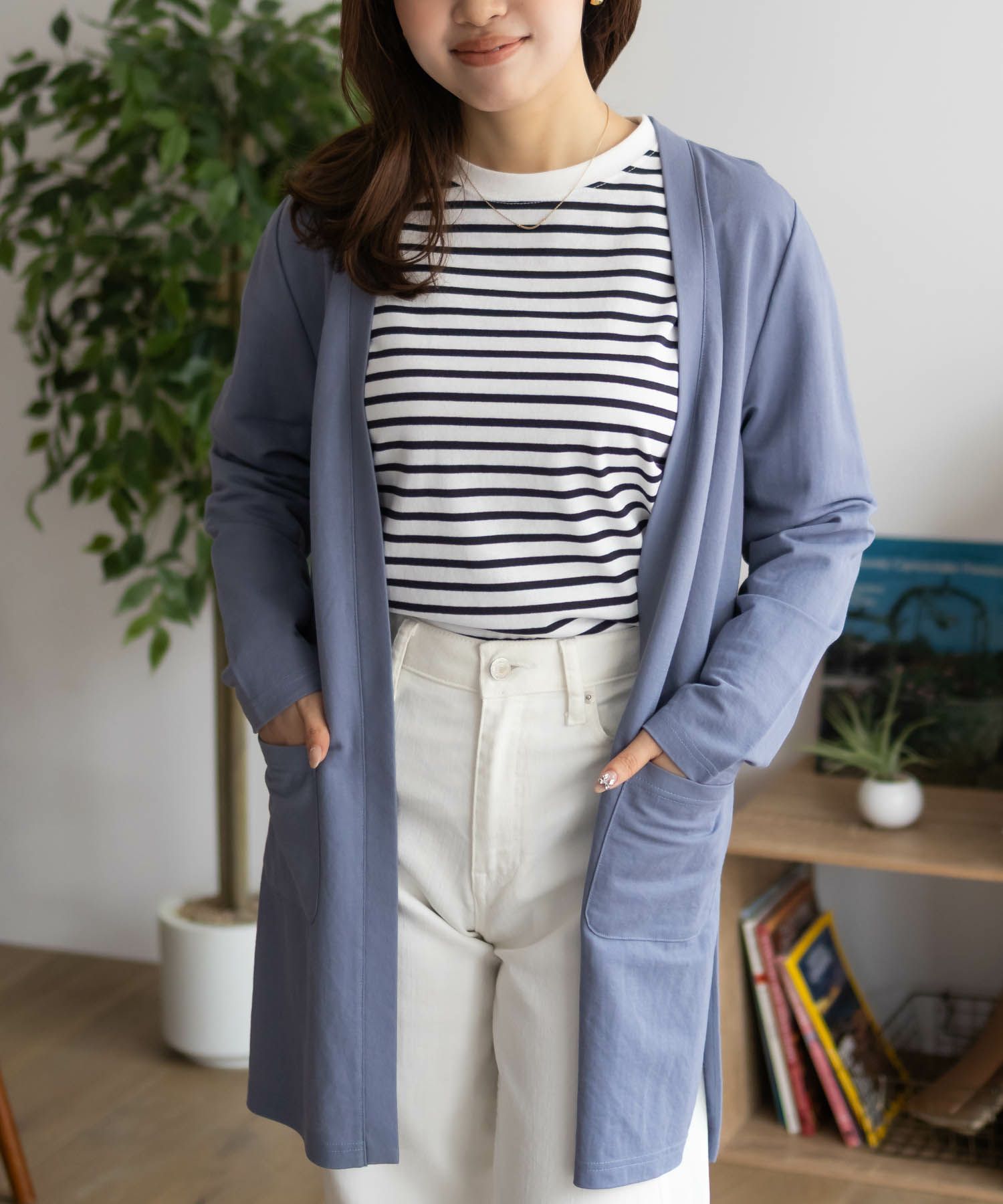 NAVY SARARI UVトッパーカーディガン レディース