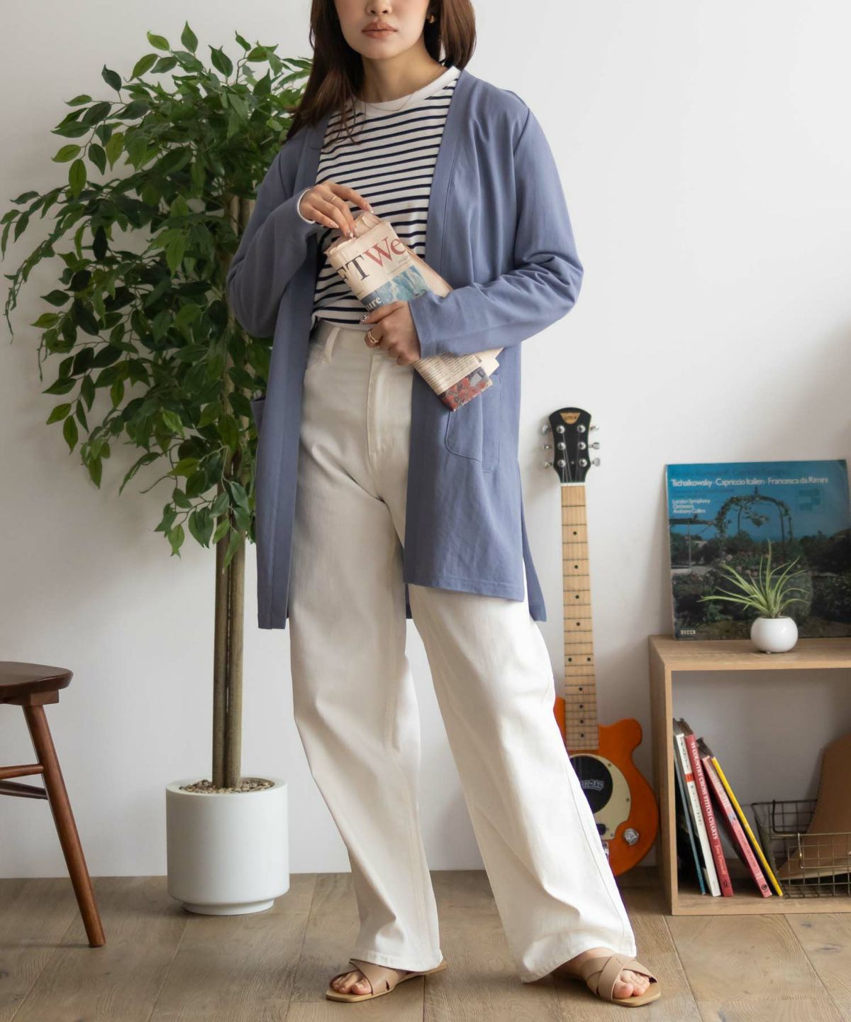 NAVY SARARI UVトッパーカーディガン レディース