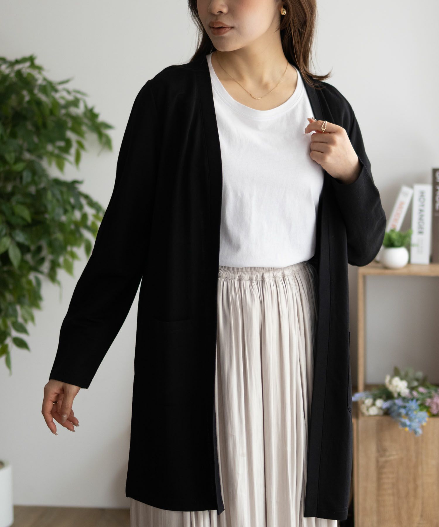 NAVY SARARI UVトッパーカーディガン レディース