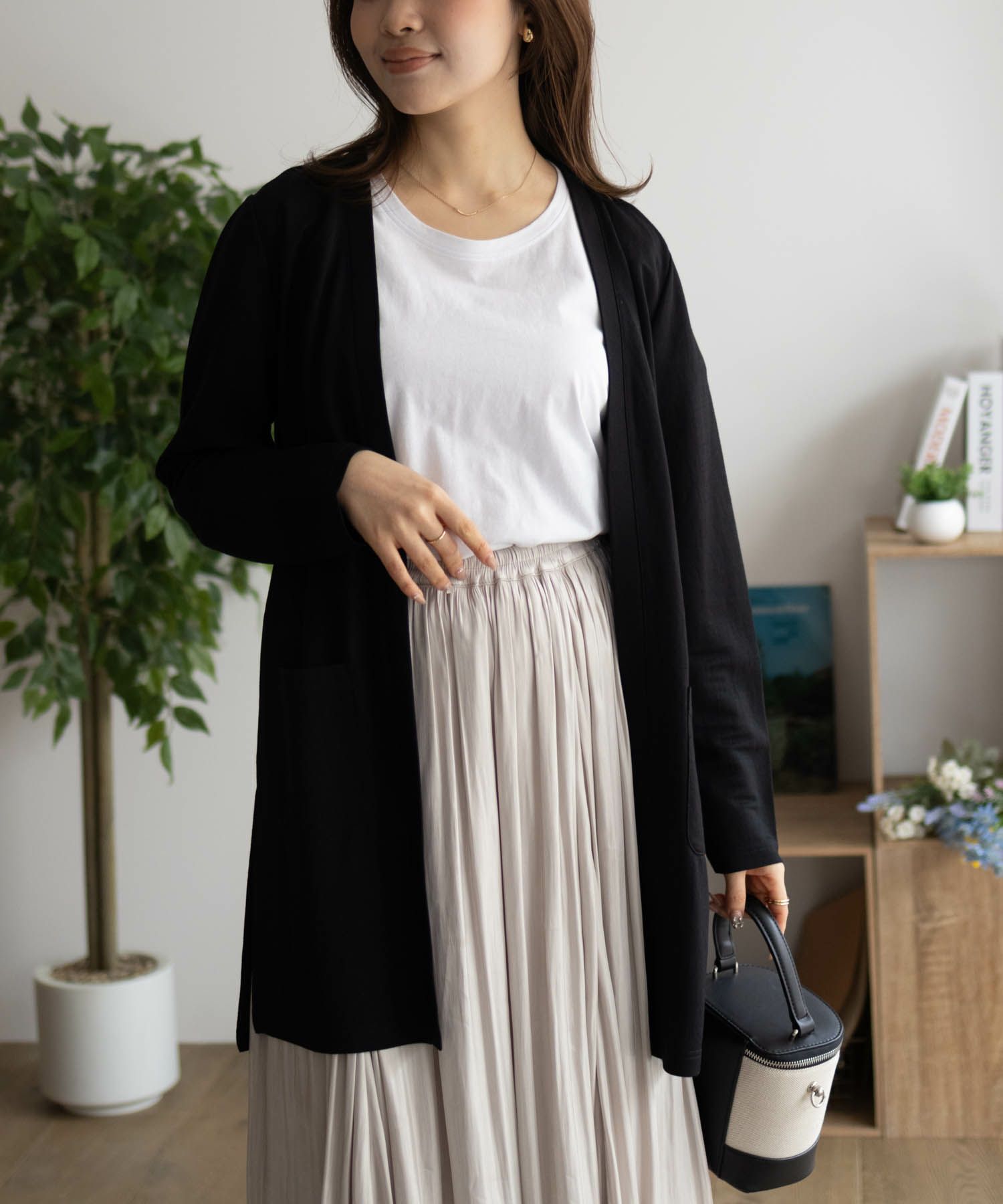 NAVY SARARI UVトッパーカーディガン レディース