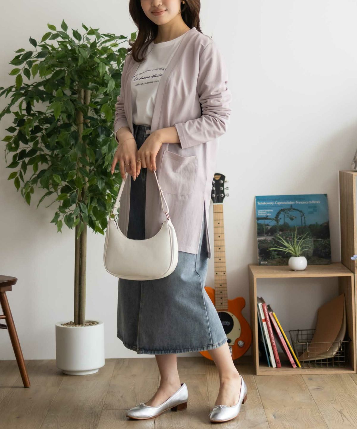 NAVY SARARI UVトッパーカーディガン レディース