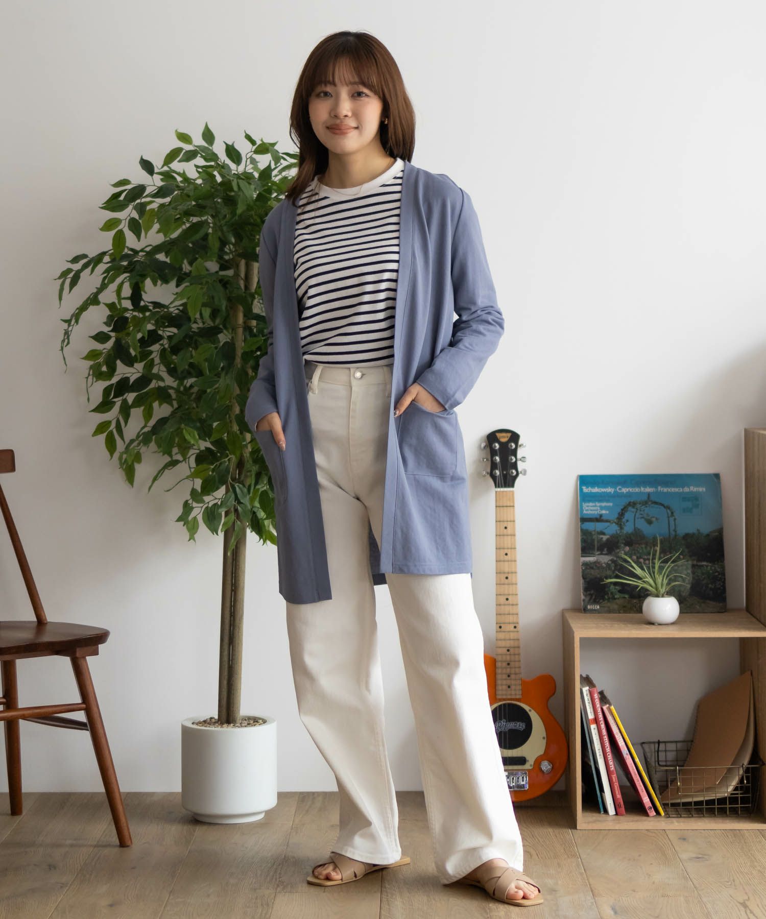 NAVY SARARI UVトッパーカーディガン レディース