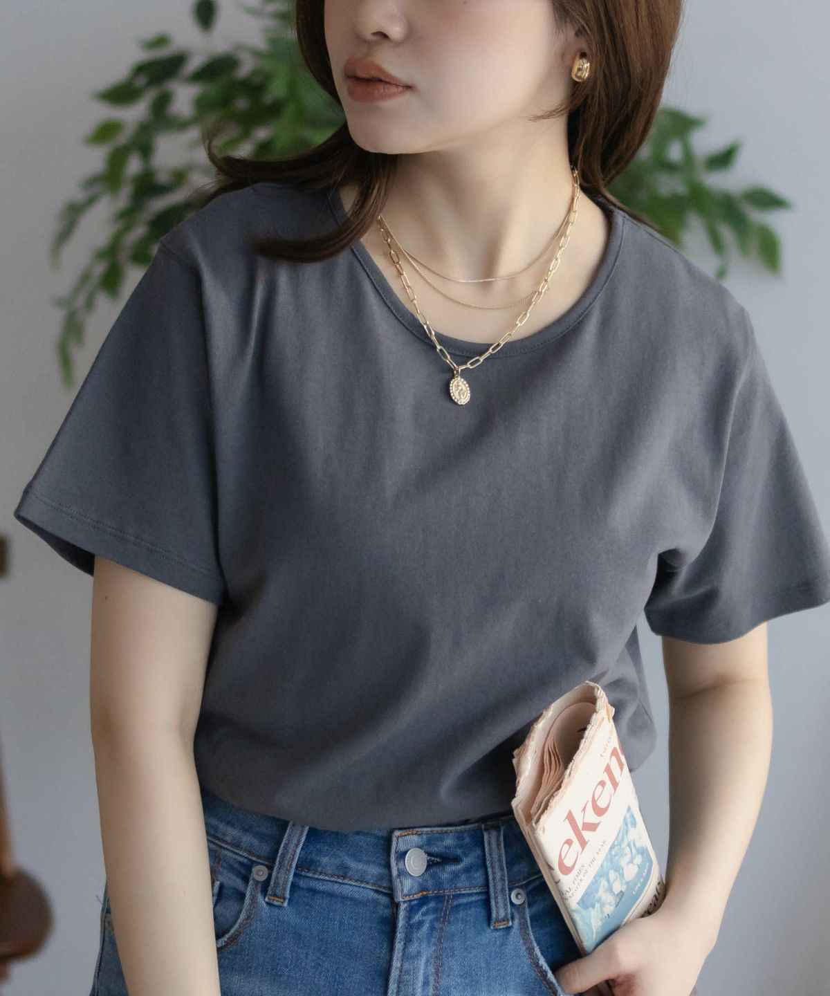 NAVY ベーシッククルーTシャツ レディース ネコポス 対応商品