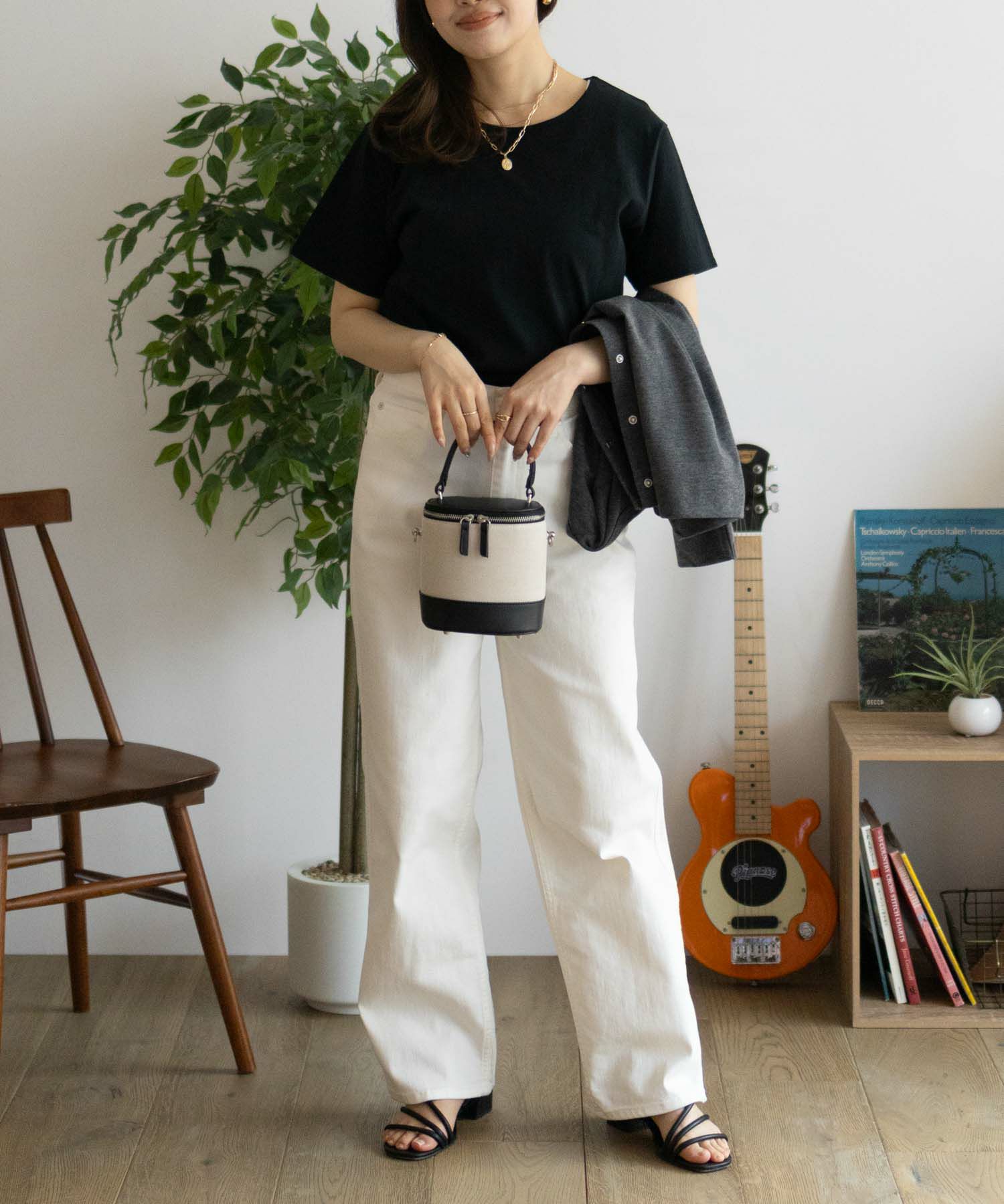NAVY  ベーシッククルーTシャツ レディース メール便 対応商品商品サムネイル-16