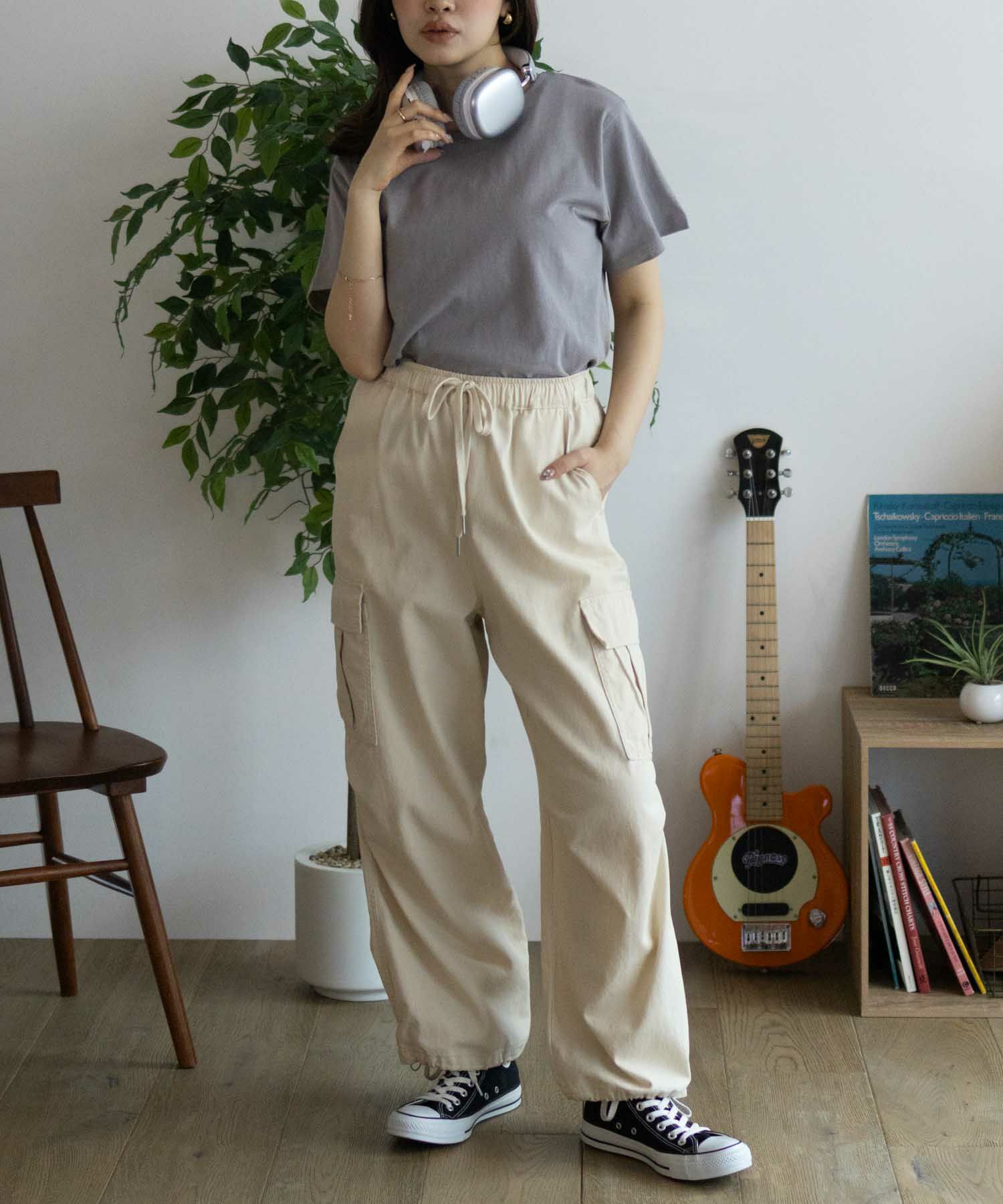 NAVY  ベーシッククルーTシャツ レディース メール便 対応商品商品サムネイル-22