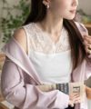 NAVY レース切替タンクトップ レディース ネコポス 対応商品