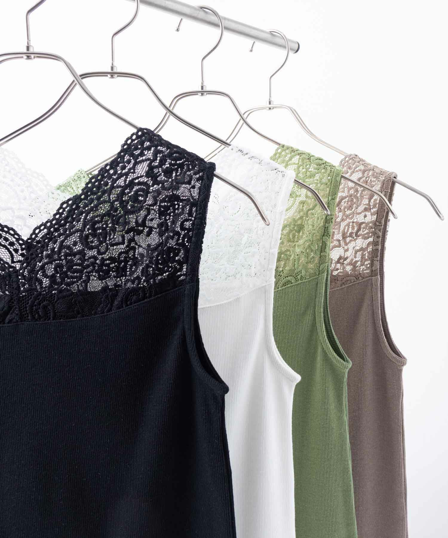 [値下げ]NAVY  レース切替タンクトップ レディース メール便 対応商品商品画像-23