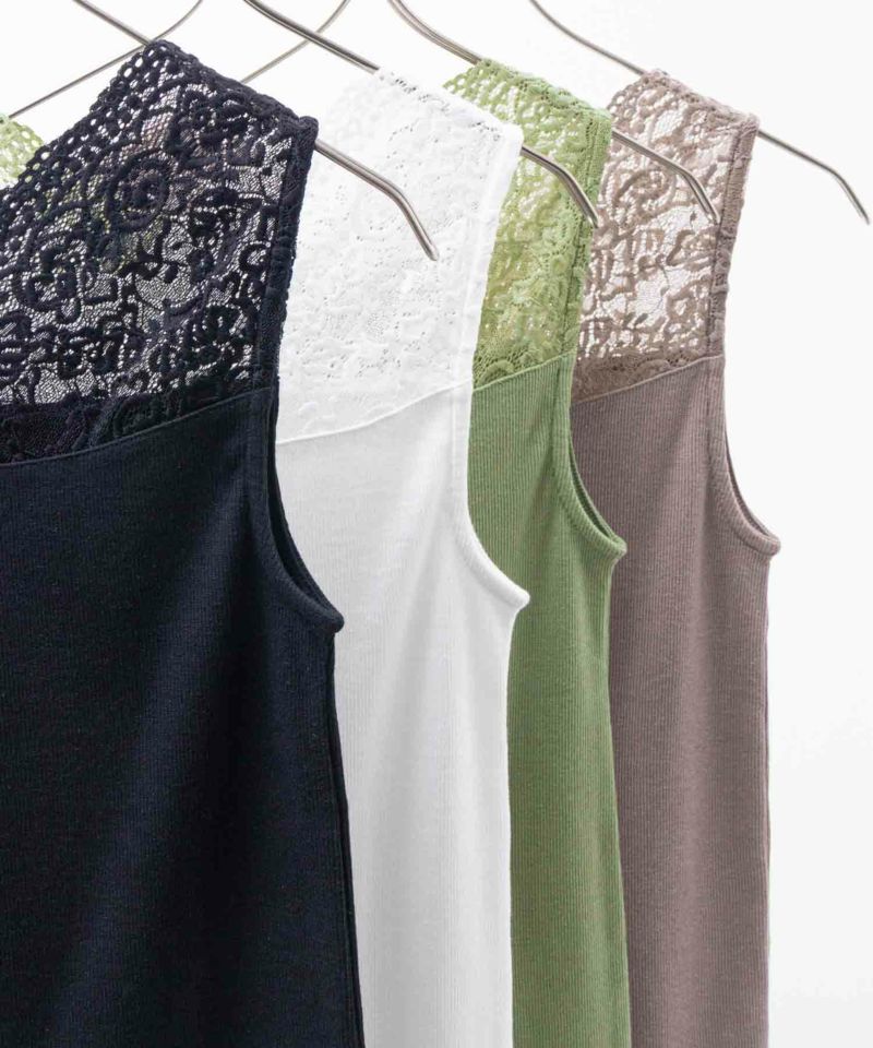 NAVY  レース切替タンクトップ レディース メール便 対応商品商品画像-24