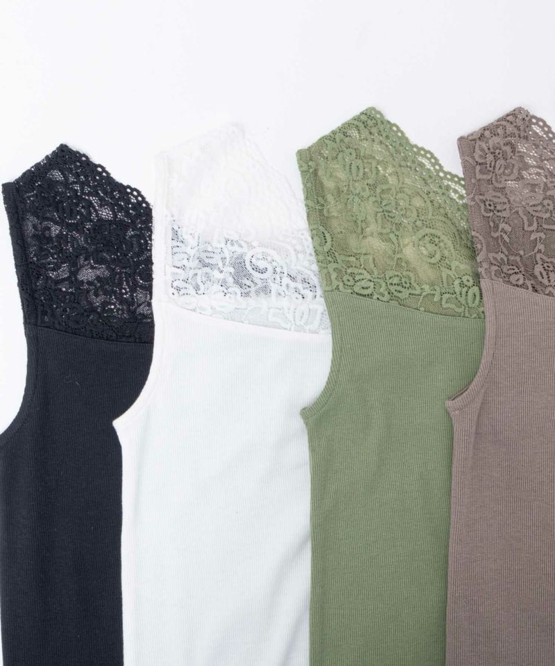 NAVY  レース切替タンクトップ レディース メール便 対応商品商品画像-25