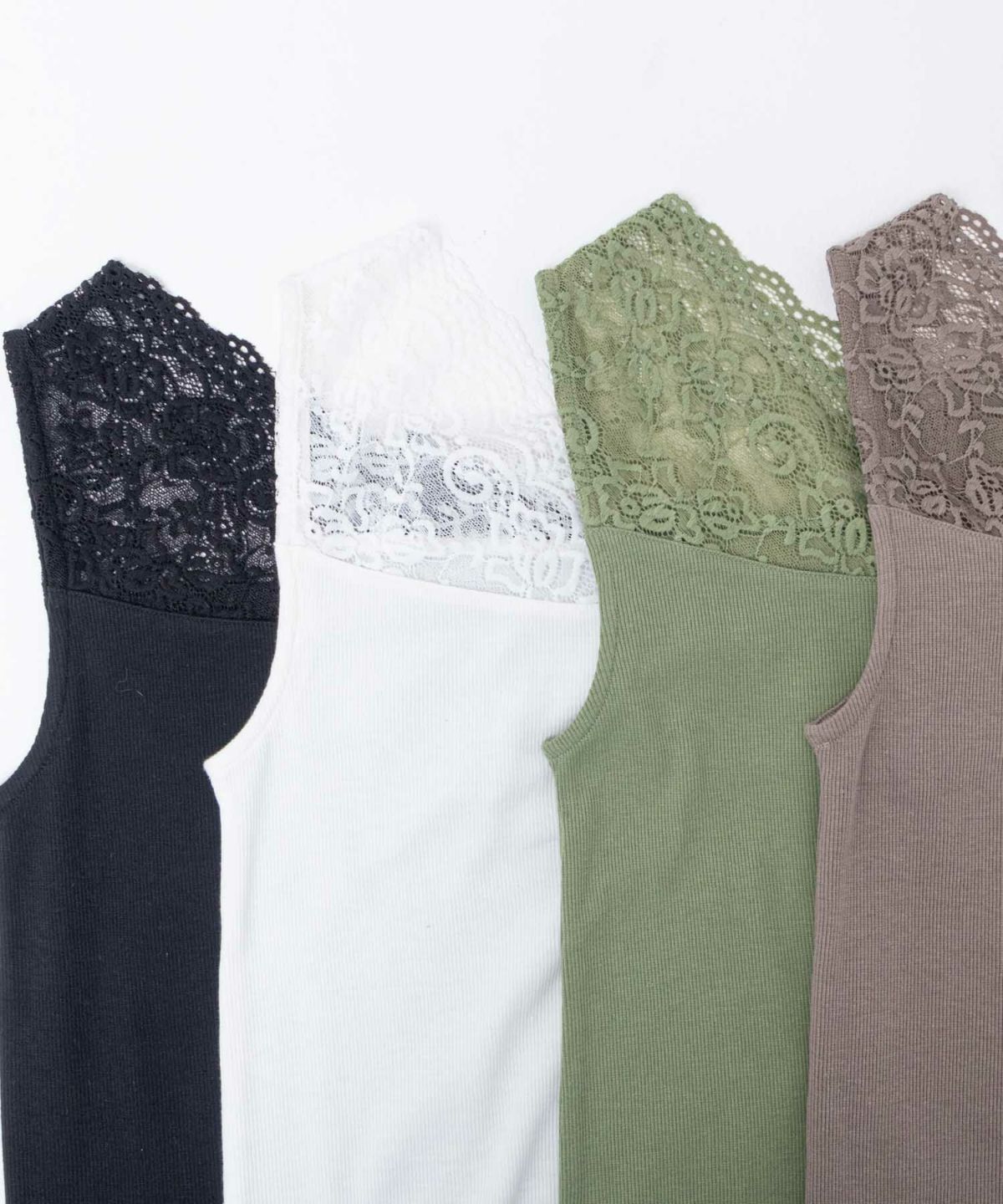 NAVY レース切替タンクトップ レディース ネコポス 対応商品