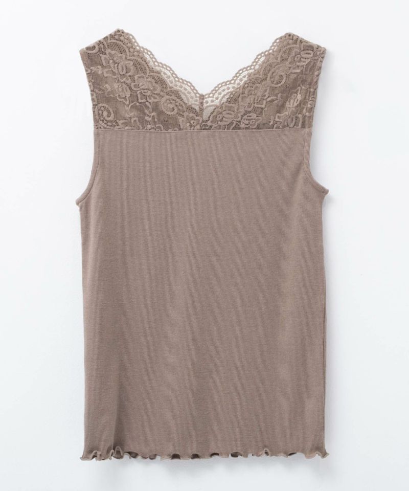 NAVY  レース切替タンクトップ レディース メール便 対応商品商品画像-34