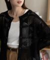 Howdy Marie クロシェ編みカーディガン レディース