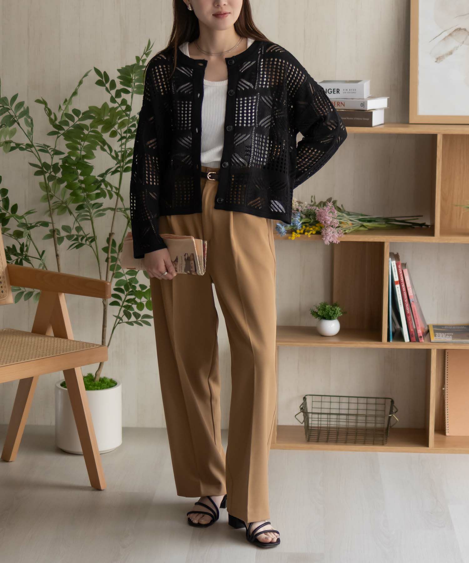 Howdy Marie クロシェ編みカーディガン レディース商品画像-9