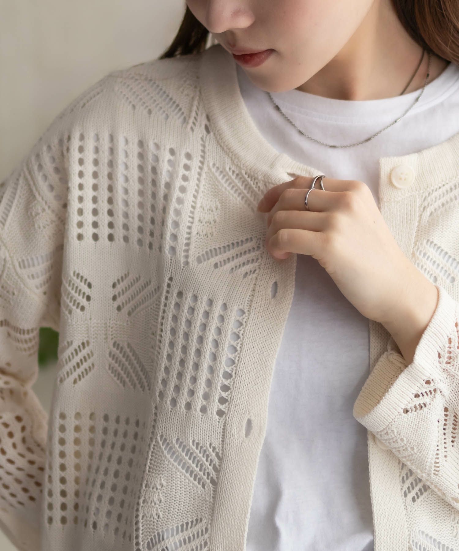 Howdy Marie クロシェ編みカーディガン レディース商品サムネイル-11