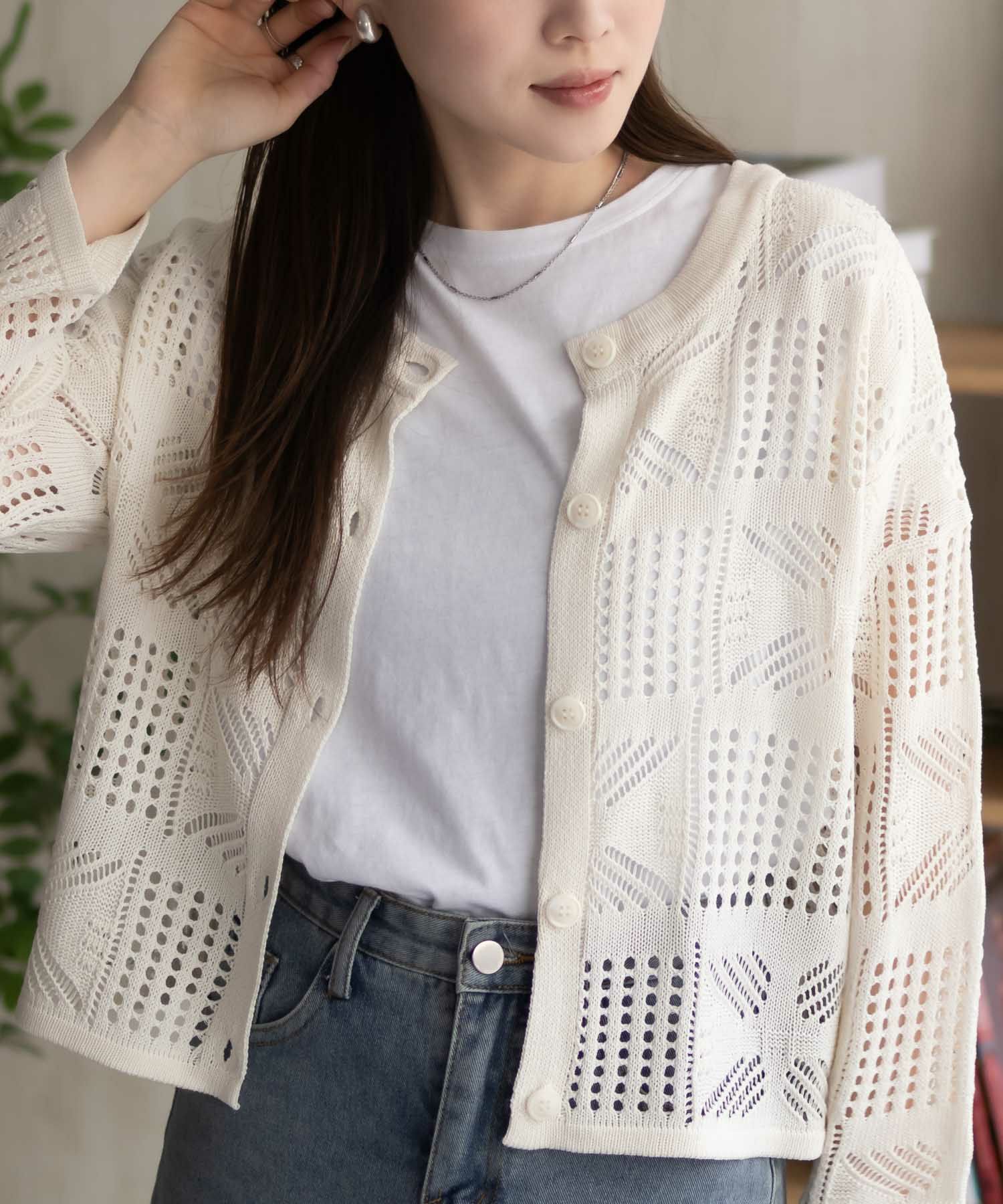 Howdy Marie  クロシェ編みカーディガン レディース商品画像-12